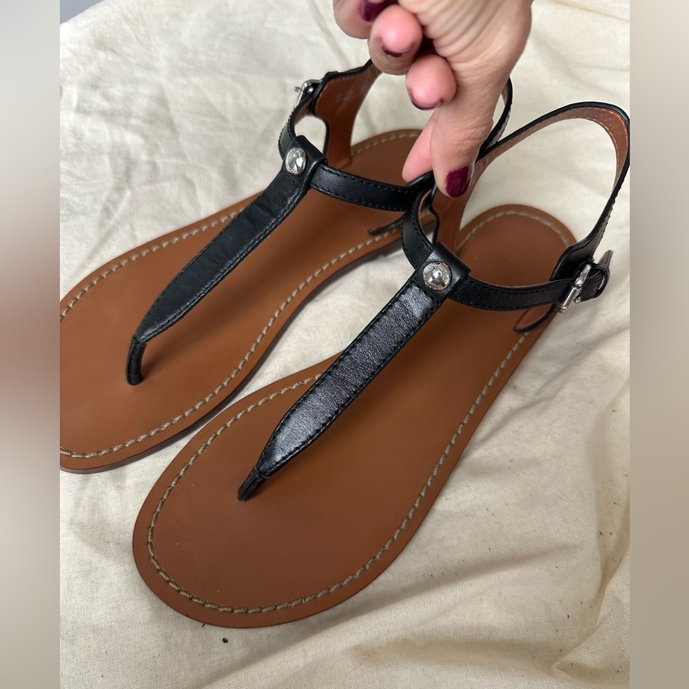 COACH leather sandals